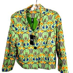 NWT Stylewe Small Women's Blazer Green Suit Coat Misses Size 4 6 Jacket S New